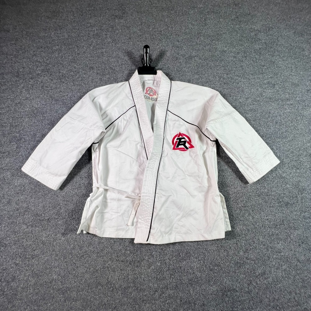 Tiger-Rock Jiu-Jitsu Jacket Boys 0/130 White Cotton Martial-Arts Karate Uniform